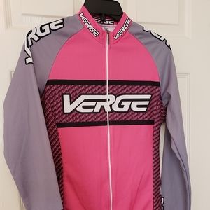 Pink and Grey Cycling Jacket